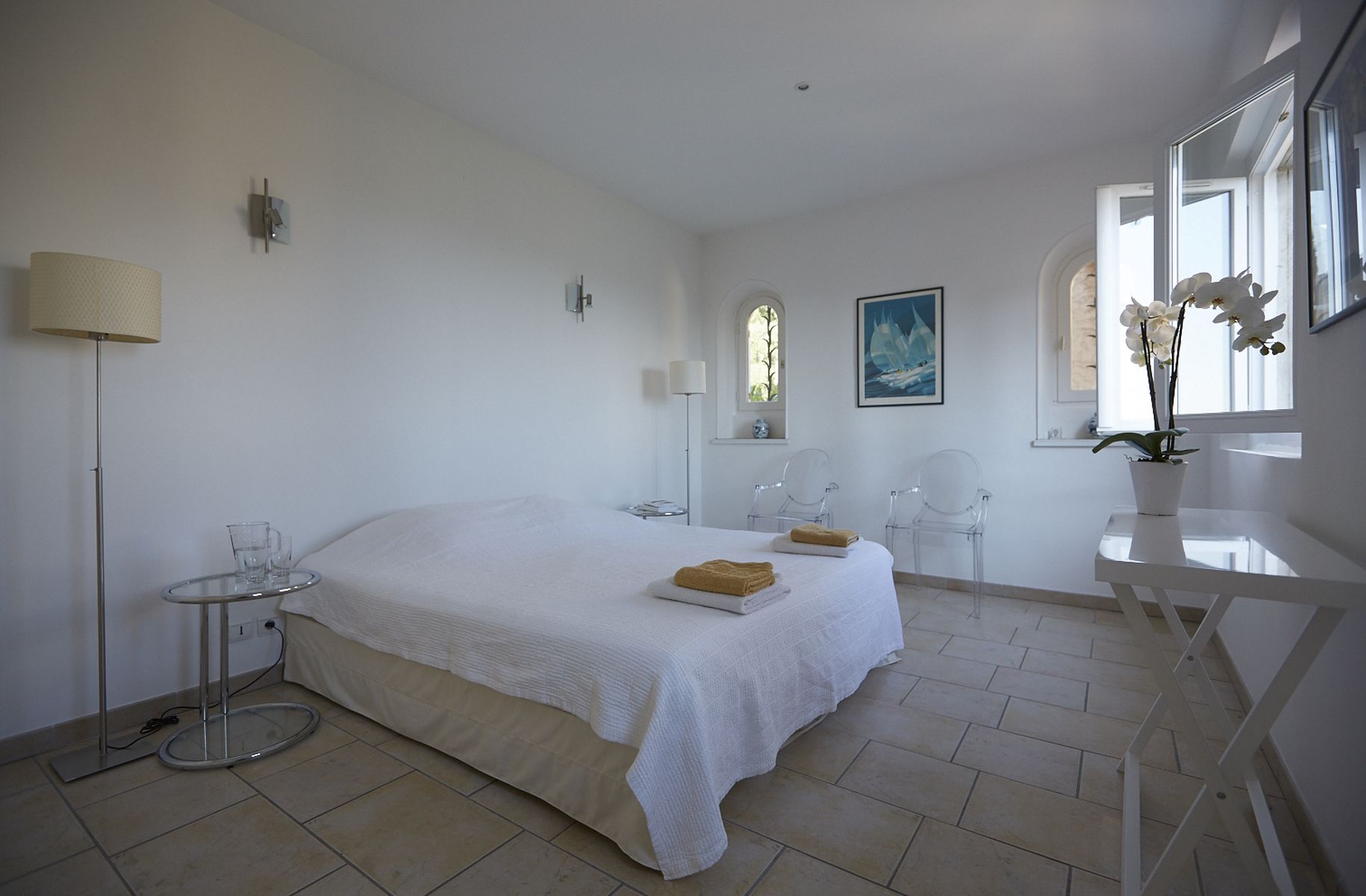 Master bedroom | Les Amorini French Riviera Luxury Villa rental