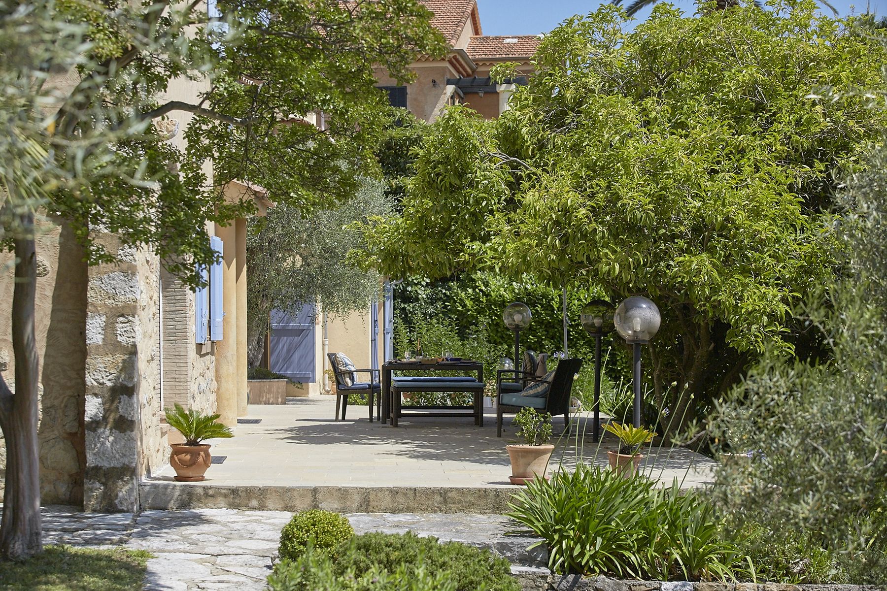 Terrace viewed from the pool